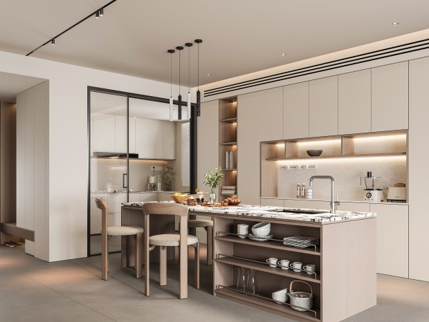 洛陽極簡風餐廳裝修案例